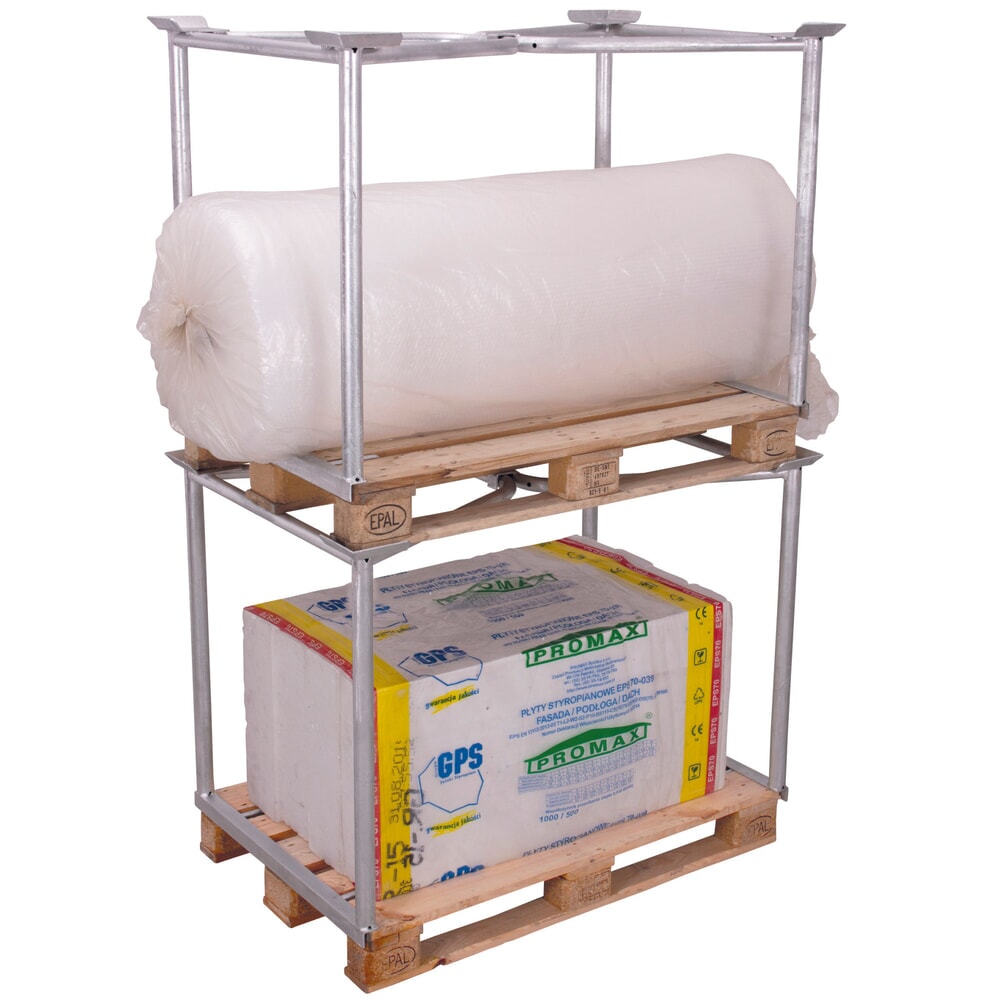 Número de imagen del producto 2: fijación para palé CORDES, abierto, Euro palet, galvanizado, altura de construcción 800 mm