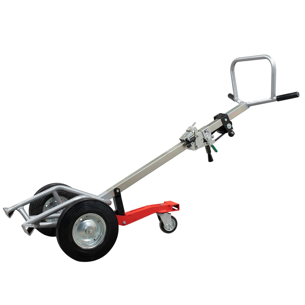 Imagen del producto: Manuvit carro para bidones con torno elevador, para bidones metálicos y de plástico, volumen 120 l y 220 l
