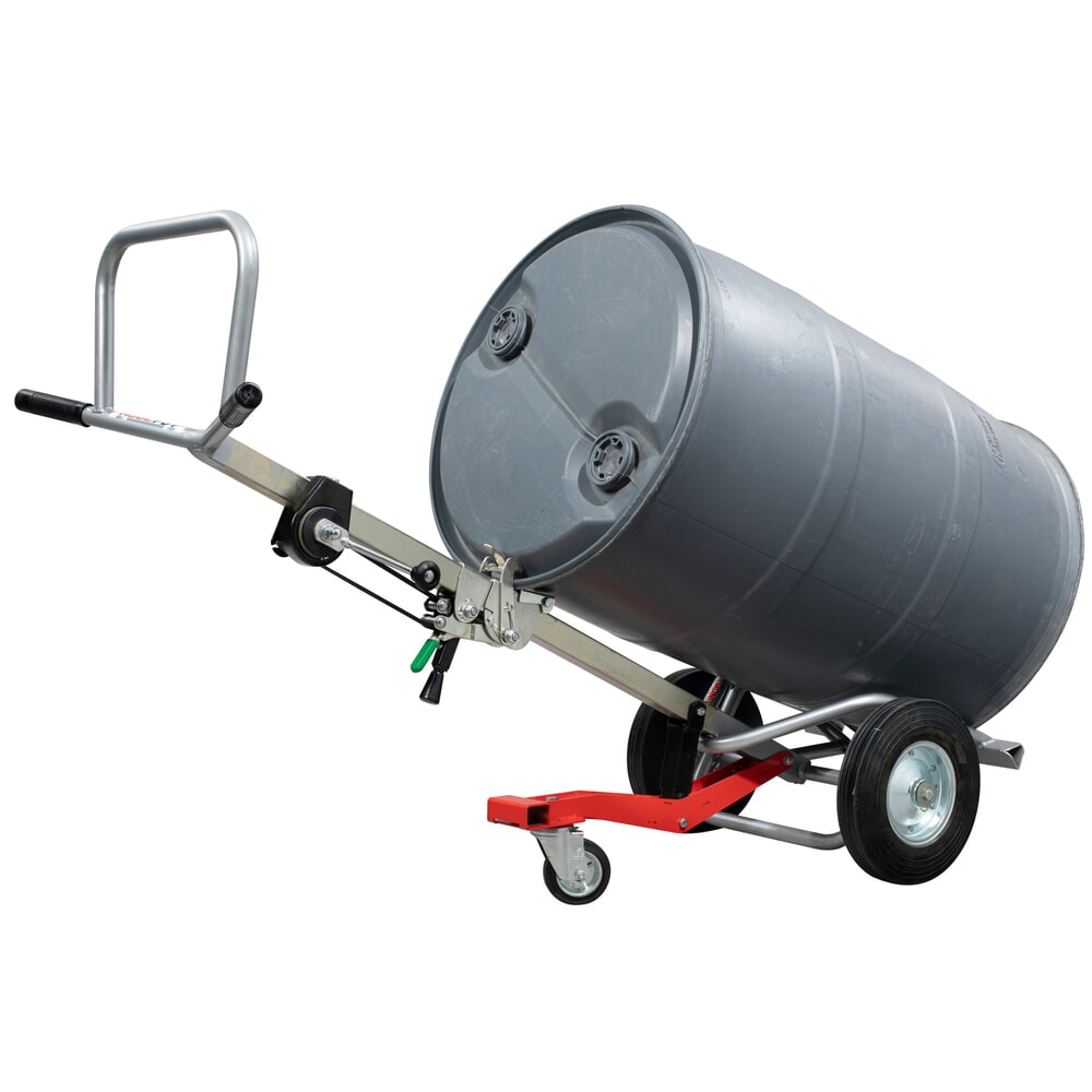 Número de imagen del producto 6: Manuvit carro para bidones con torno elevador, para bidones metálicos y de plástico, volumen 120 l y 220 l