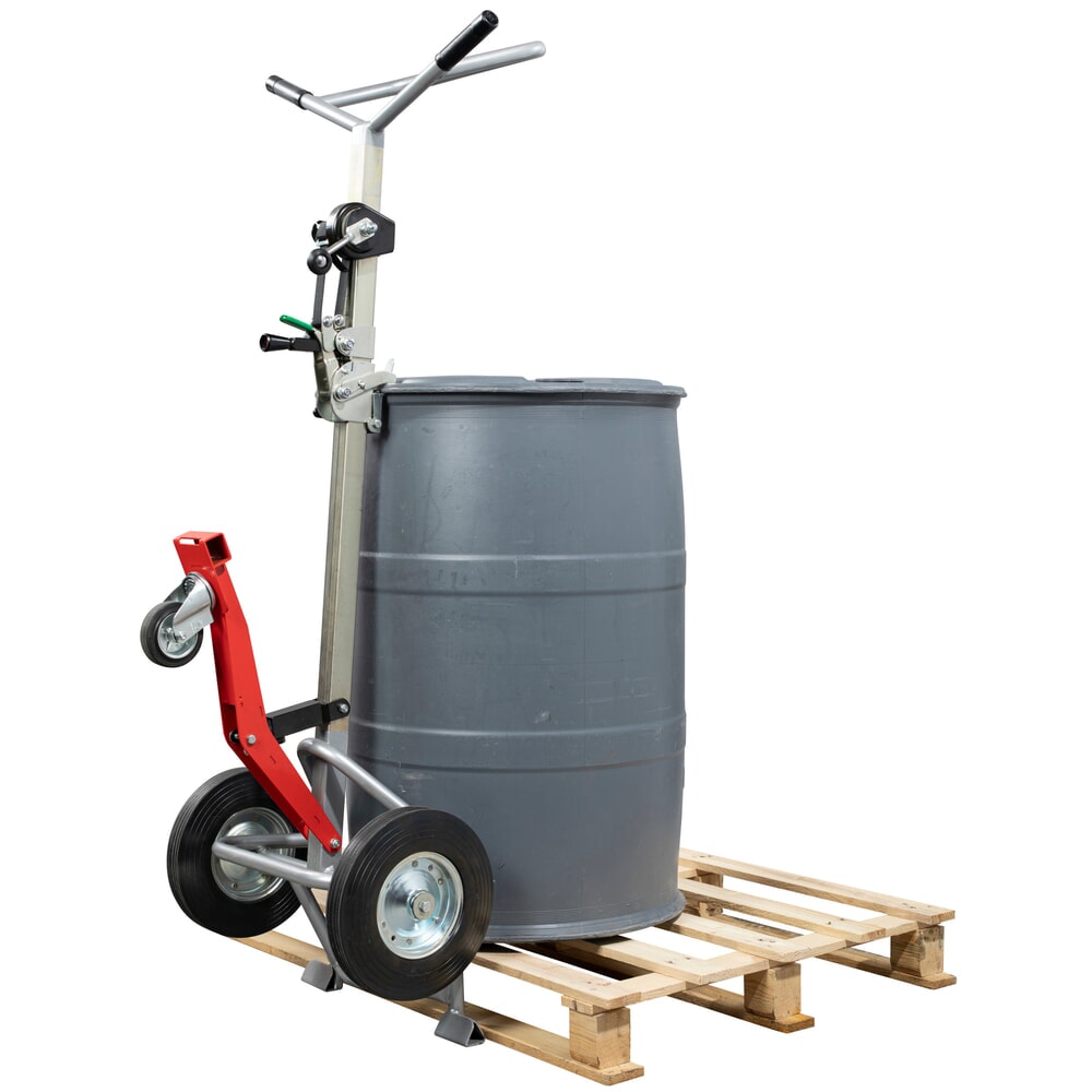 Número de imagen del producto 8: Manuvit carro para bidones con torno elevador, para bidones metálicos y de plástico, volumen 120 l y 220 l