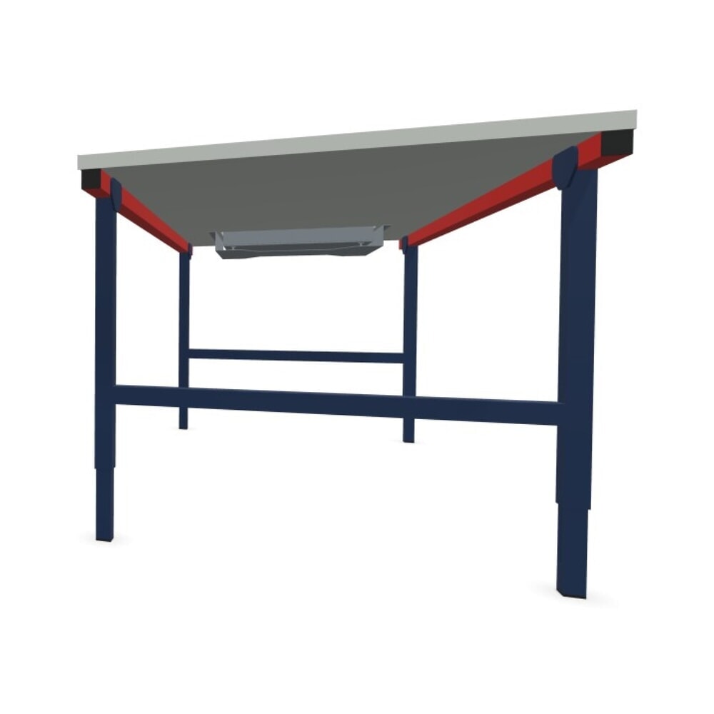 Número de imagen del producto 5: Rocholz mesa de embalaje ajustable en altura manualmente SYSTEM 2000 con báscula hasta 60 kg, no apta para verificación metrológica, Al x An x F 690-960 x 2.000 x 920 mm