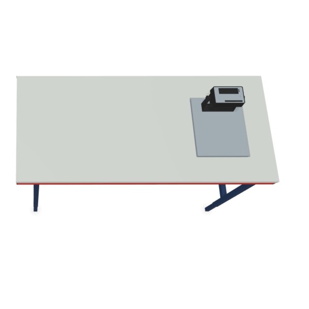 Número de imagen del producto 7: Rocholz mesa de embalaje ajustable en altura manualmente SYSTEM 2000 con báscula hasta 60 kg, no apta para verificación metrológica, Al x An x F 690-960 x 2.000 x 920 mm