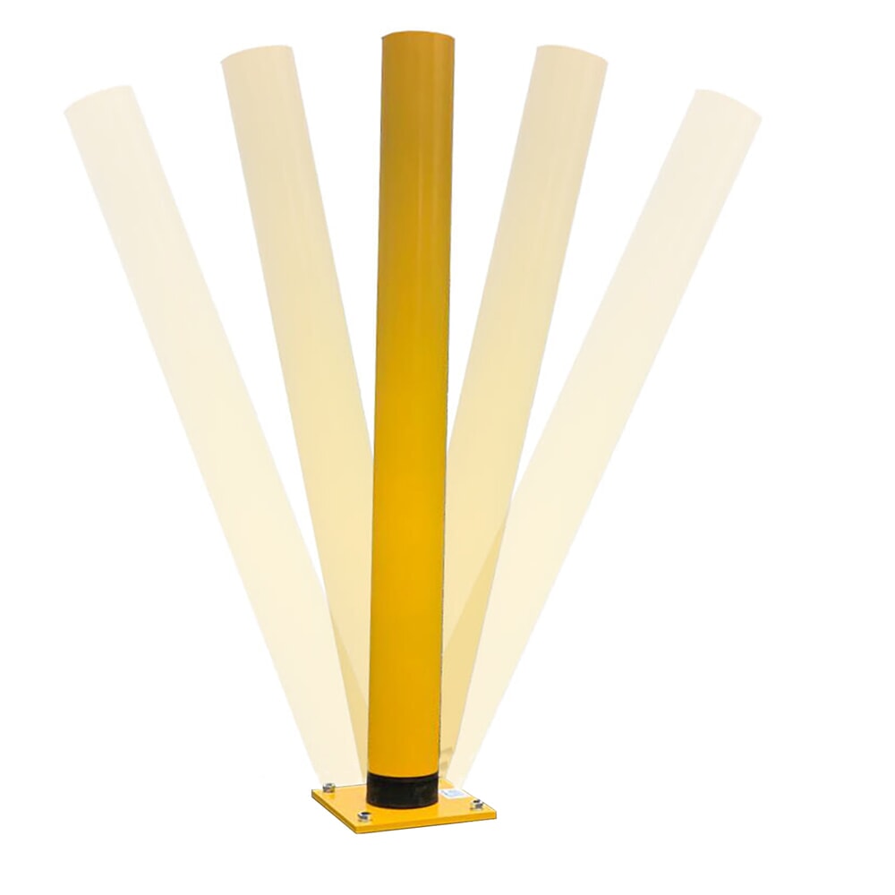 Número de imagen del producto 4: Anrotec bolardo de protección antichoques con alarma de timbre, de pie