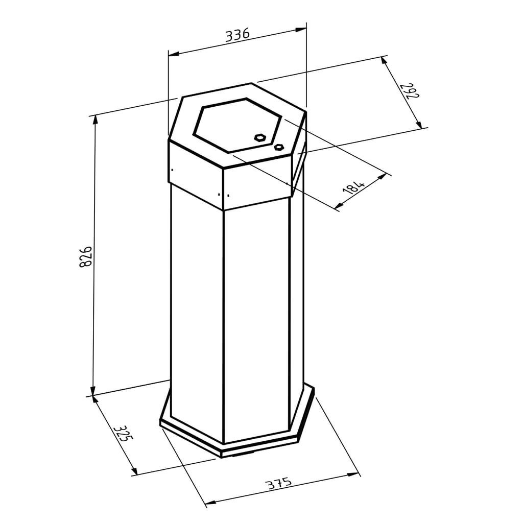 Número de imagen del producto 2: Cubo de residuos stumpf® Sixco 1 swing gris claro
