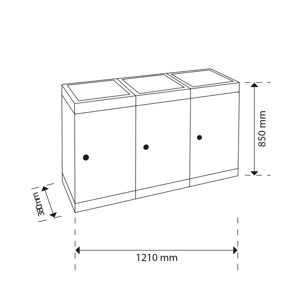Número de imagen del producto 5: Cubo de residuos stumpf® Sixco 4 smart gris claro