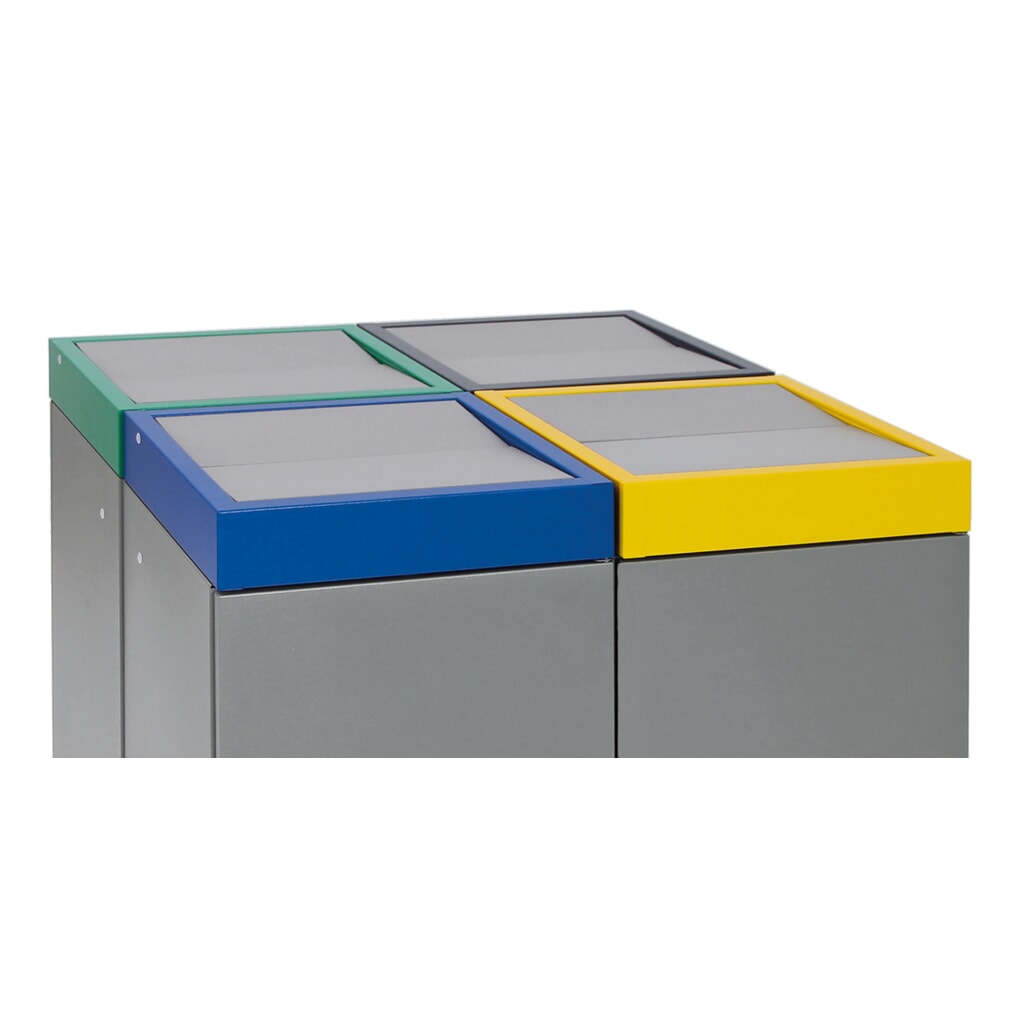 Número de imagen del producto 4: Contenedor de reciclaje stumpf®, 4x 30 litros, varios colores
