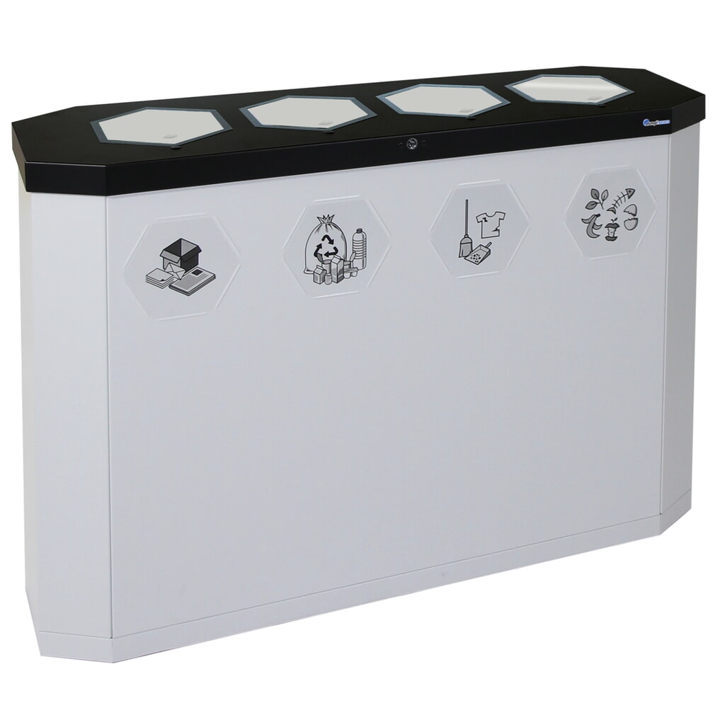 Cubo de residuos stumpf® Sixco 4 swing gris claro Número de imagen del producto 6: Cubo de residuos stumpf® Sixco 4 swing gris claro
