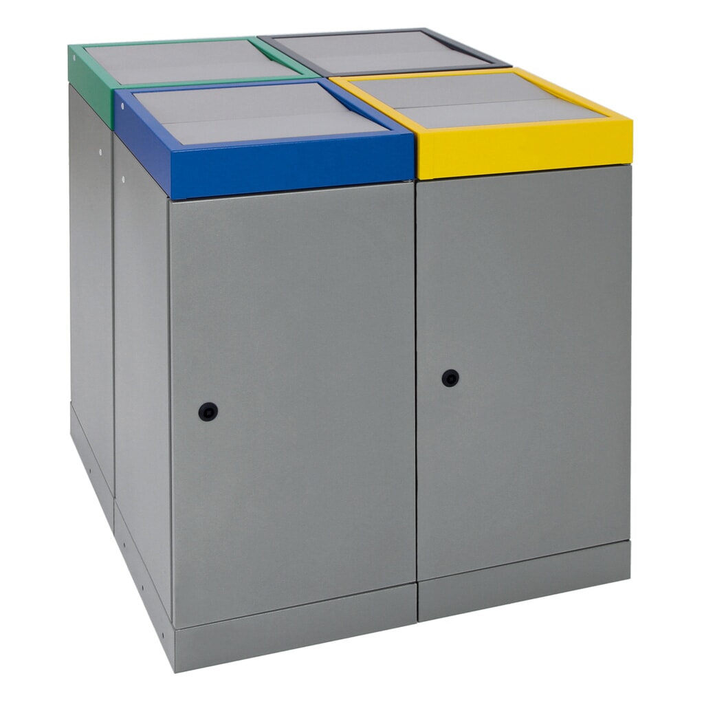 Número de imagen del producto 11: Contenedor de reciclaje stumpf®, 4x 30 litros, varios colores