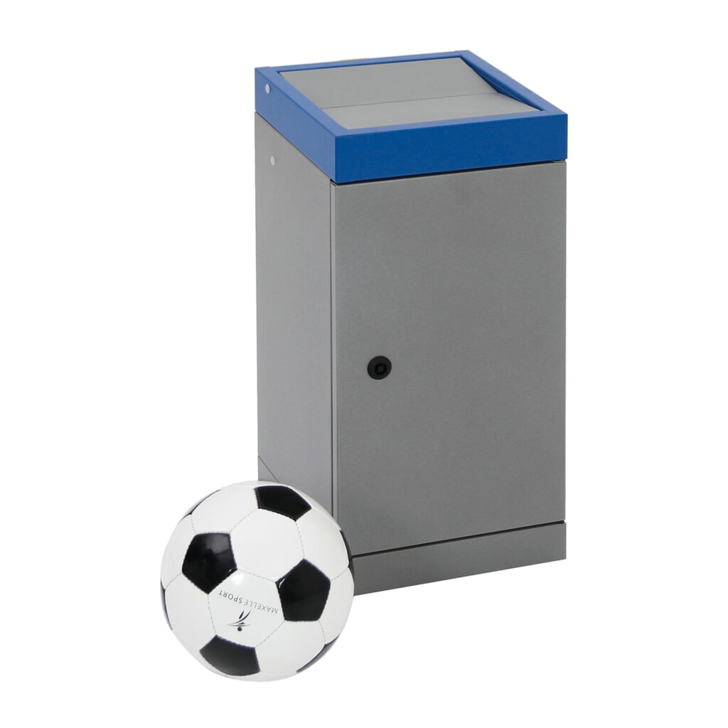 Contenedor de reciclaje stumpf®, 1x 30 litros, tapa azul Número de imagen del producto 5: Contenedor de reciclaje stumpf®, 1x 30 litros, tapa azul