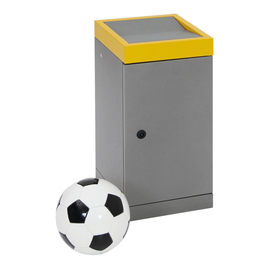 Número de imagen del producto 5: Contenedor de reciclaje stumpf®, 1x 30 litros, tapa amarilla