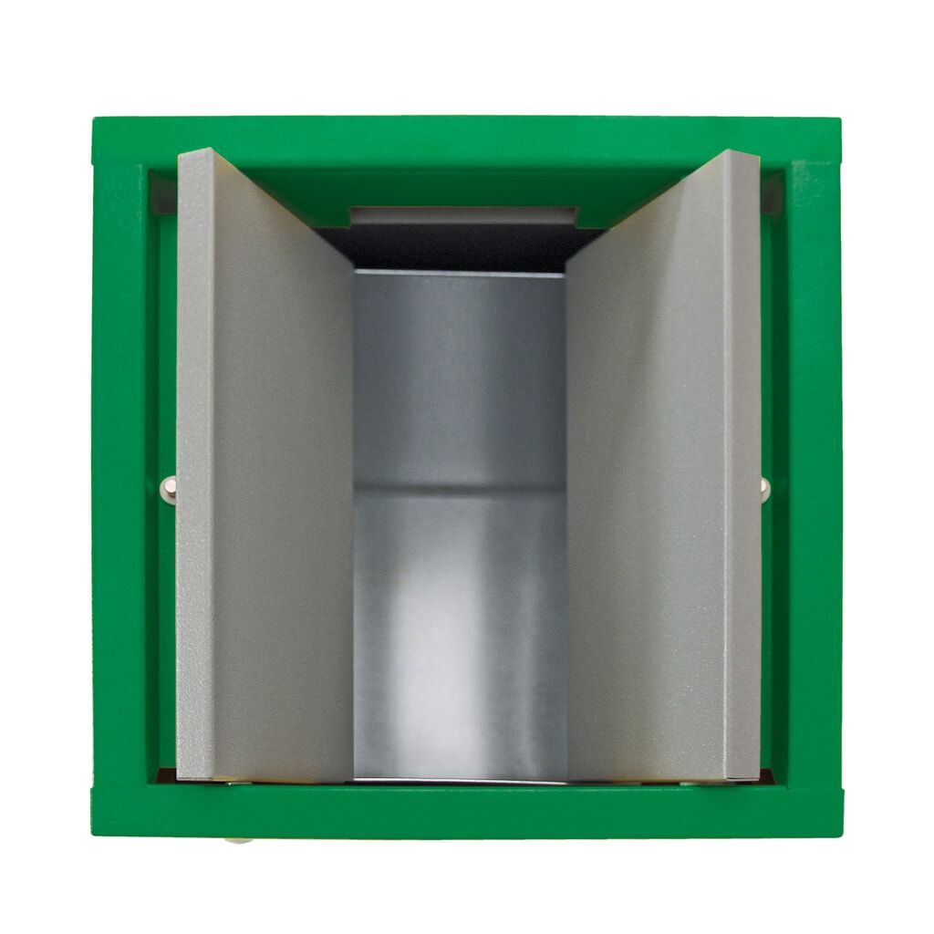 Número de imagen del producto 7: Contenedor de reciclaje stumpf®, 1x 70 litros, tapa verde