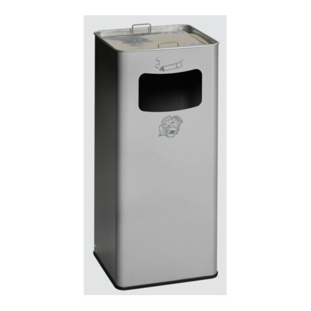 Imagen del producto: Combinación de residuos de ceniza VAR®, modelo de soporte, 53,4 litros, plata