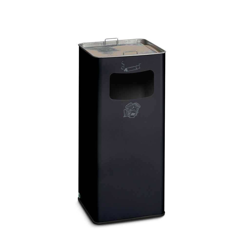 Imagen del producto: Asher Waste Combination VAR®, modelo de soporte, 53,4 litros, negro/gris