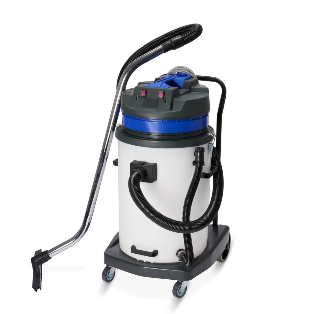HEMMDAL aspirador industrial, mojado + seco, contenedor de plástico, 2.000 W, 70 l, bastidor inclinable, manillar, manguera de descarga Imagen del producto: HEMMDAL aspirador industrial, mojado + seco, contenedor de plástico, 2.000 W, 70 l, bastidor inclinable, manillar, manguera de descarga