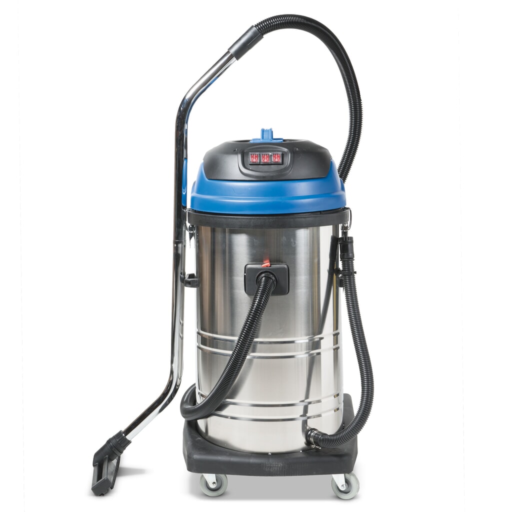 HEMMDAL aspirador industrial, mojado + seco, contenedor de acero inoxidable, 3.000 W, 80 l, bastidor inclinable, manillar, manguera de descarga Imagen del producto: HEMMDAL aspirador industrial, mojado + seco, contenedor de acero inoxidable, 3.000 W, 80 l, bastidor inclinable, manillar, manguera de descarga