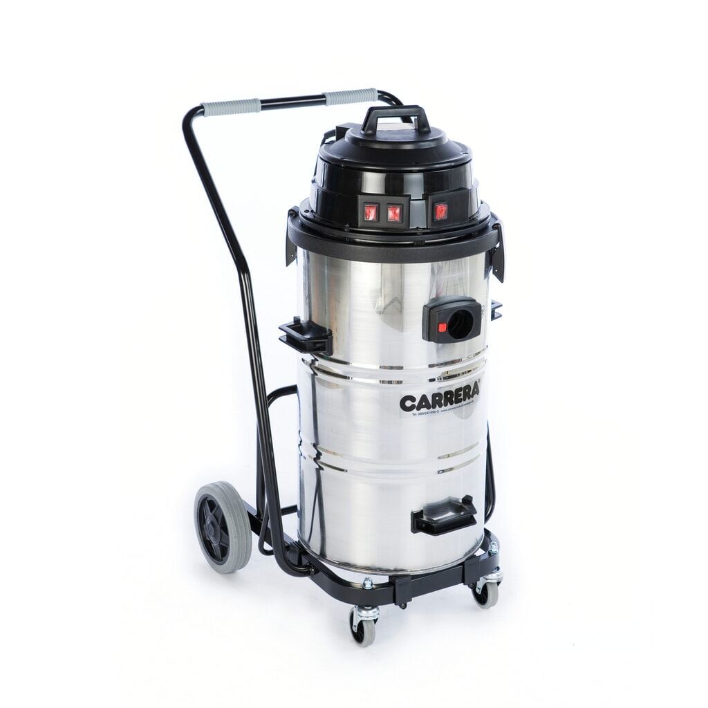 Aspirador industrial CARRERA® 90.03 K, bastidor inclinable, mojado + seco, 3.240 W, 77 l Imagen del producto: Aspirador industrial CARRERA® 90.03 K, bastidor inclinable, mojado + seco, 3.240 W, 77 l