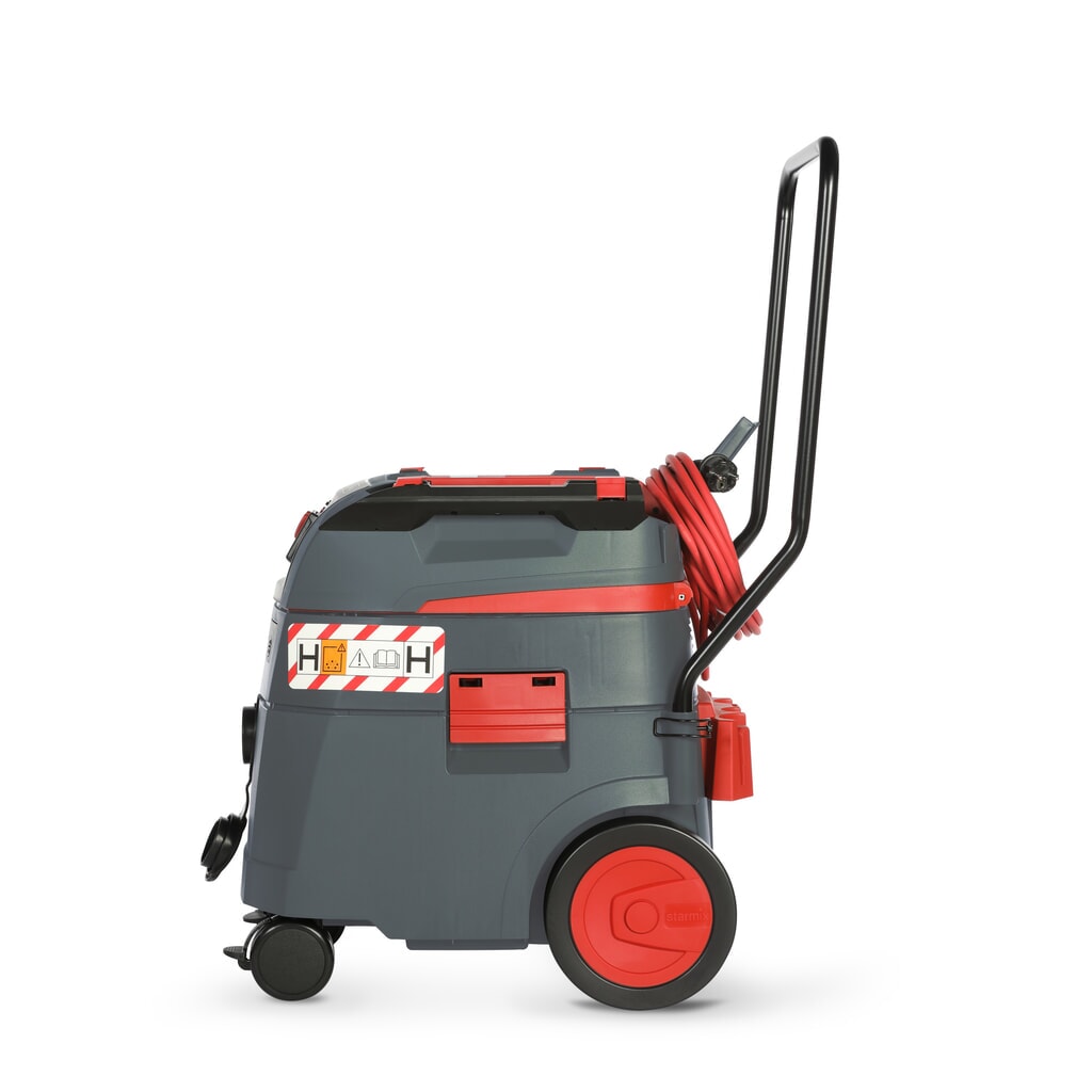 Aspirador industrial starmix iPulse, clase de polvo H, chasis volcado, 1.600 W, 35 litros Imagen del producto: Aspirador industrial starmix iPulse, clase de polvo H, chasis volcado, 1.600 W, 35 litros