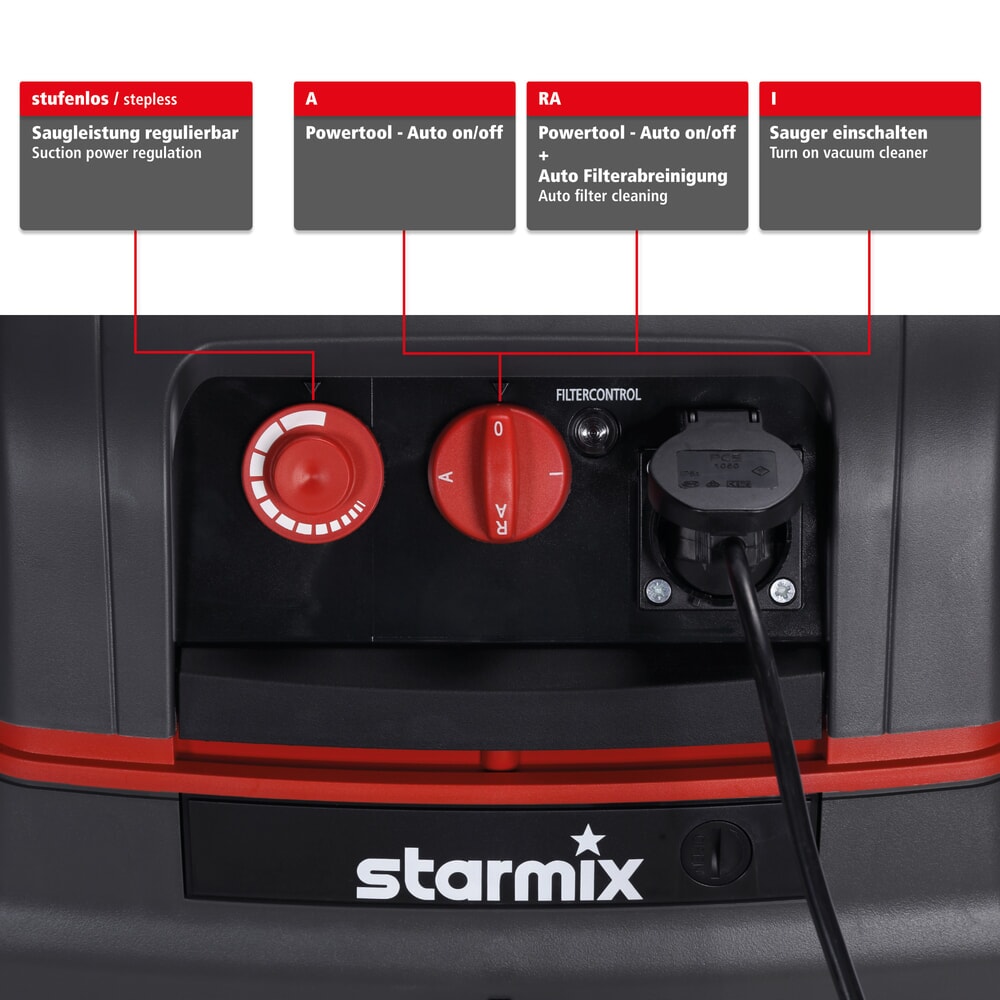 Número de imagen del producto 4: Aspiradora en húmedo y seco starmix Compact, clase de polvo L, 1.600 W