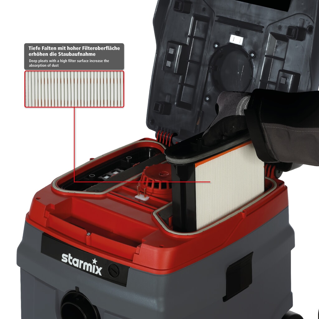 Aspiradora en húmedo y seco starmix Compact, clase de polvo L, 1.600 W Número de imagen del producto 7: Aspiradora en húmedo y seco starmix Compact, clase de polvo L, 1.600 W