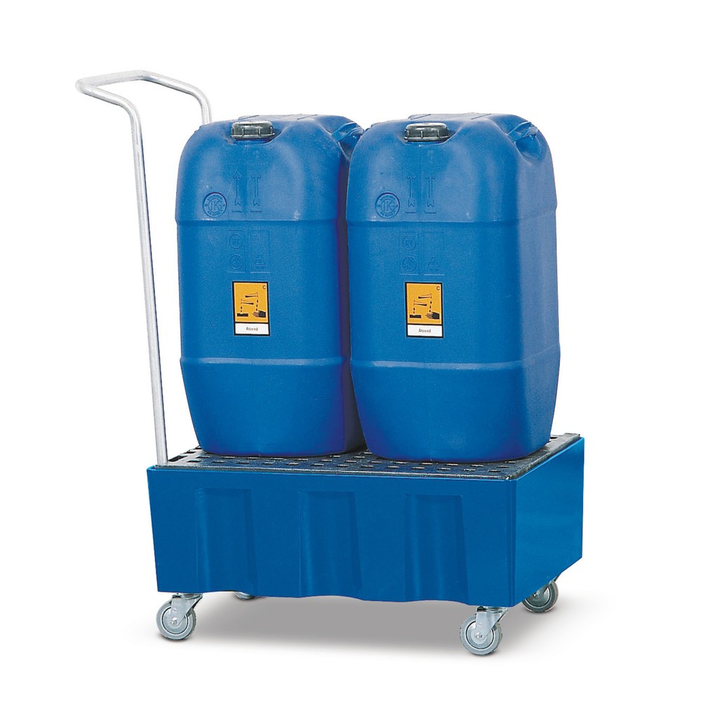 Cuba de contención Steinbock® para barriles de 200 litros, con ruedas