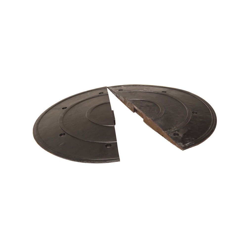 Imagen del producto: Badén reductor SafeRide®, < 30 km, elemento de cierre con ranuras, altura 50 mm, negro