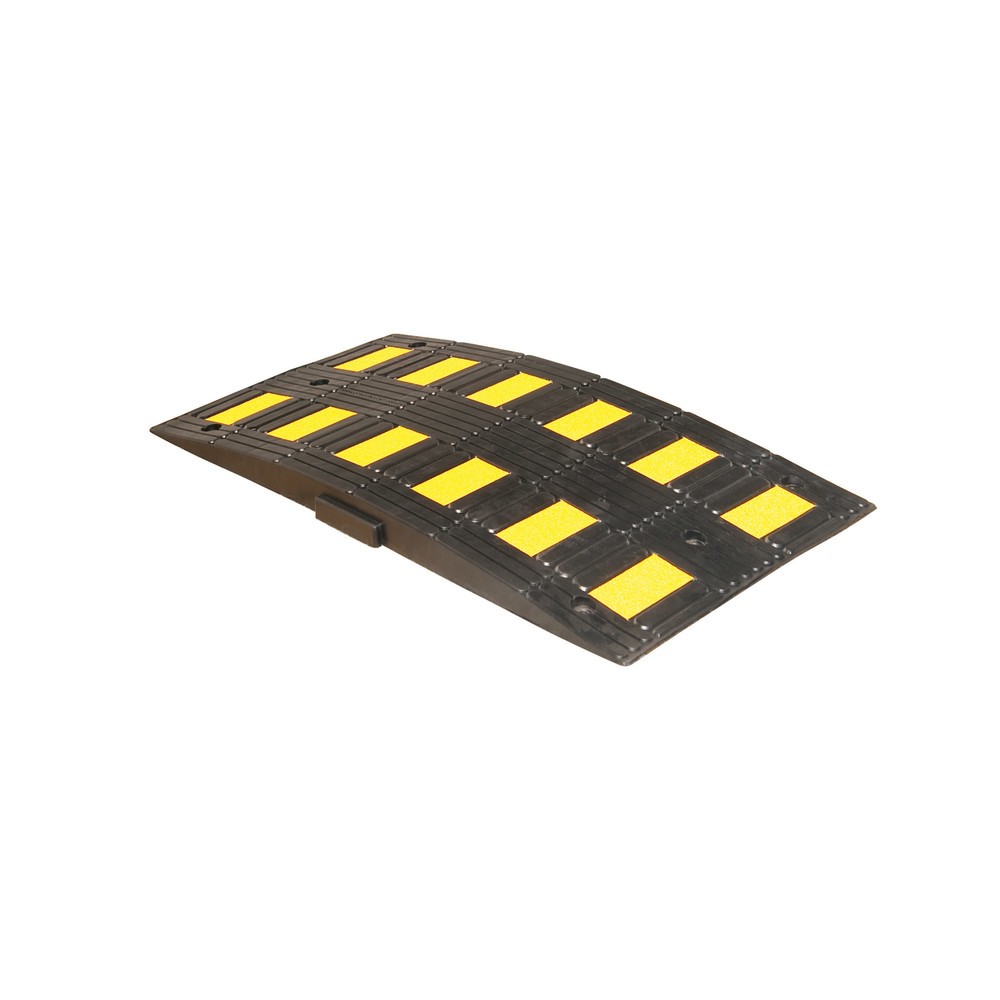 Número de imagen del producto 1: Badén reductor SafeRide®, < 20 km, elemento básico, altura 75 mm, negro/amarillo