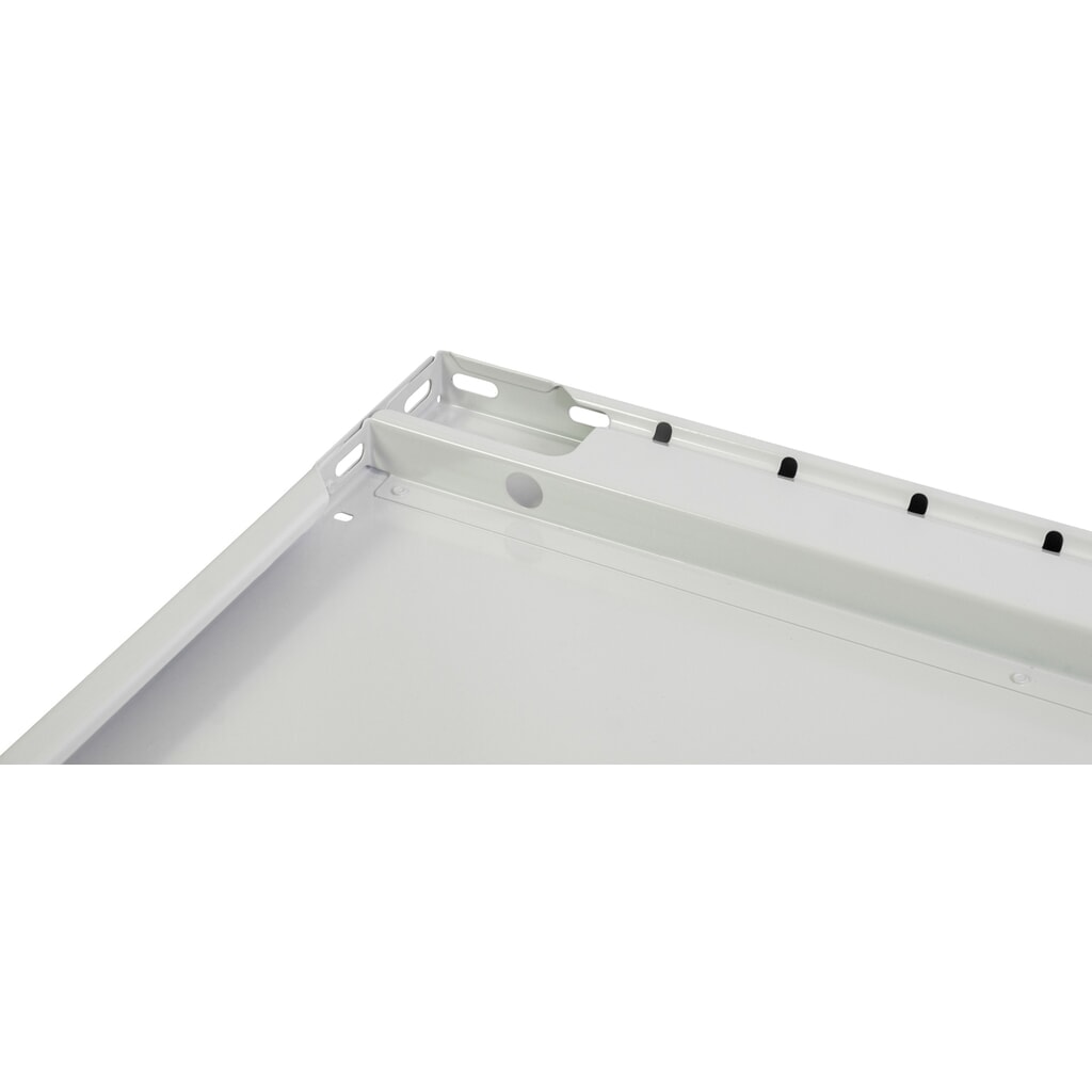 Balda MULTIplus150 para estantería de cargas pequeñas SCHULTE, C/E 150 kg, A x F 1.300 x 600 mm, gris claro Número de imagen del producto 3: Balda MULTIplus150 para estantería de cargas pequeñas SCHULTE, C/E 150 kg, A x F 1.300 x 600 mm, gris claro