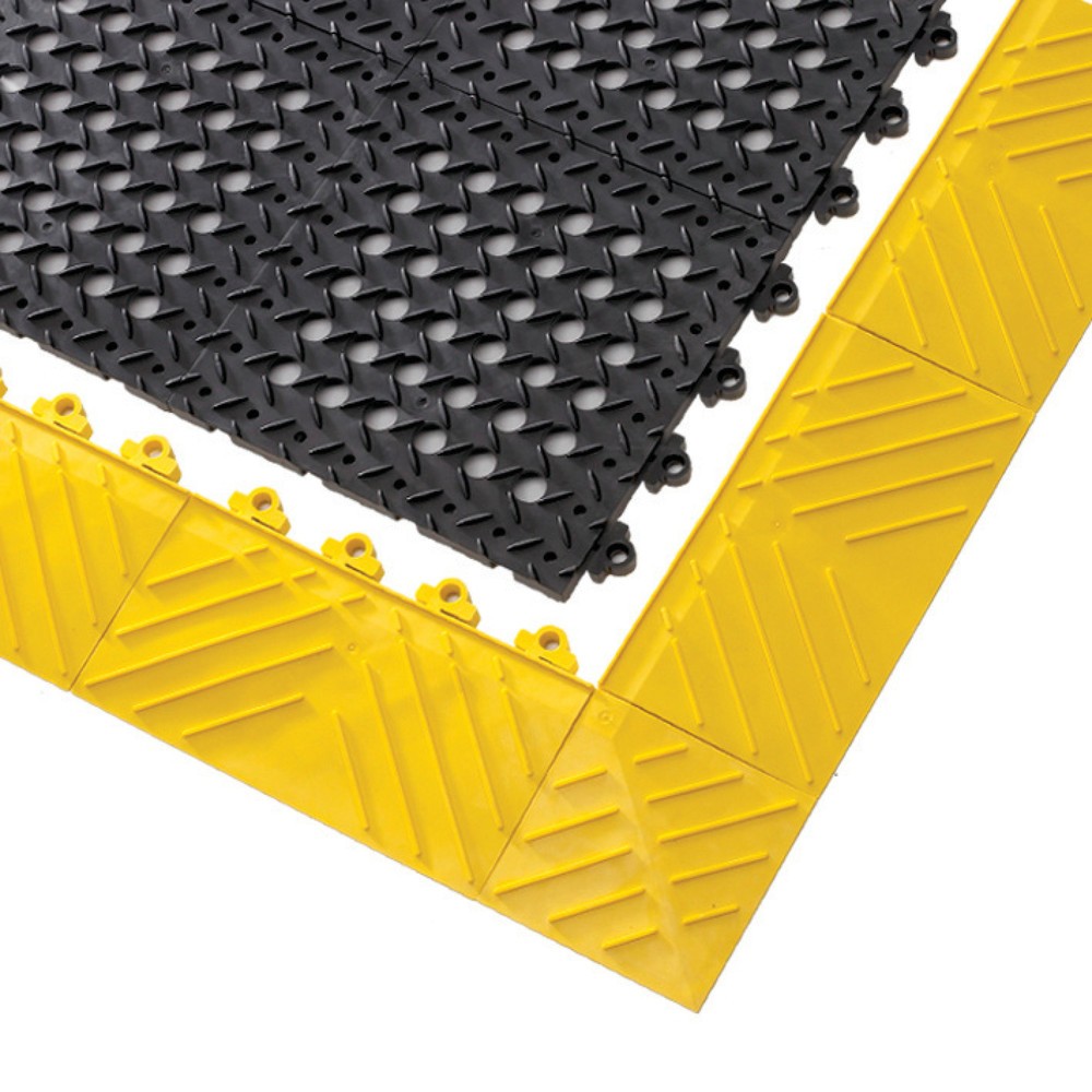 Número de imagen del producto 4: Esquina para placas de suelo con sistema de encajado, PVC, perforada, An x F 305 x 305 mm negra