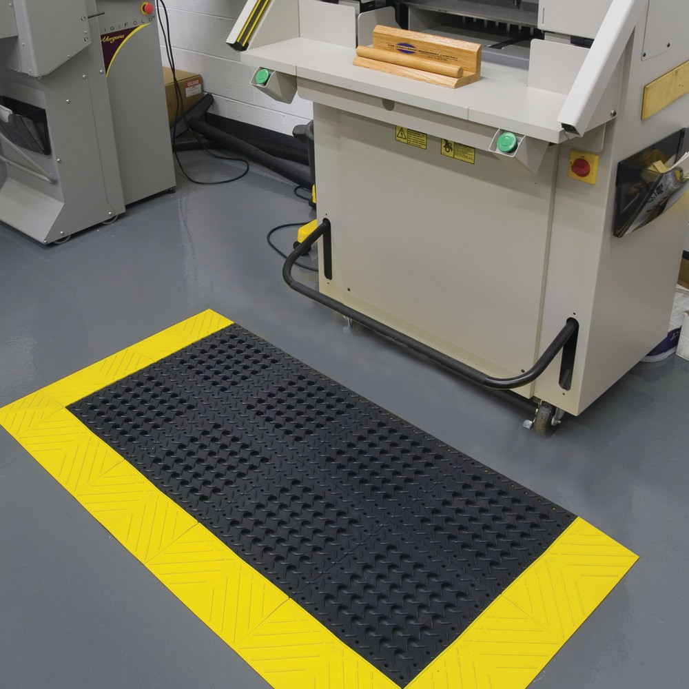 Número de imagen del producto 6: Esquina para placas de suelo con sistema de encajado, PVC, perforada, An x F 305 x 305 mm negra