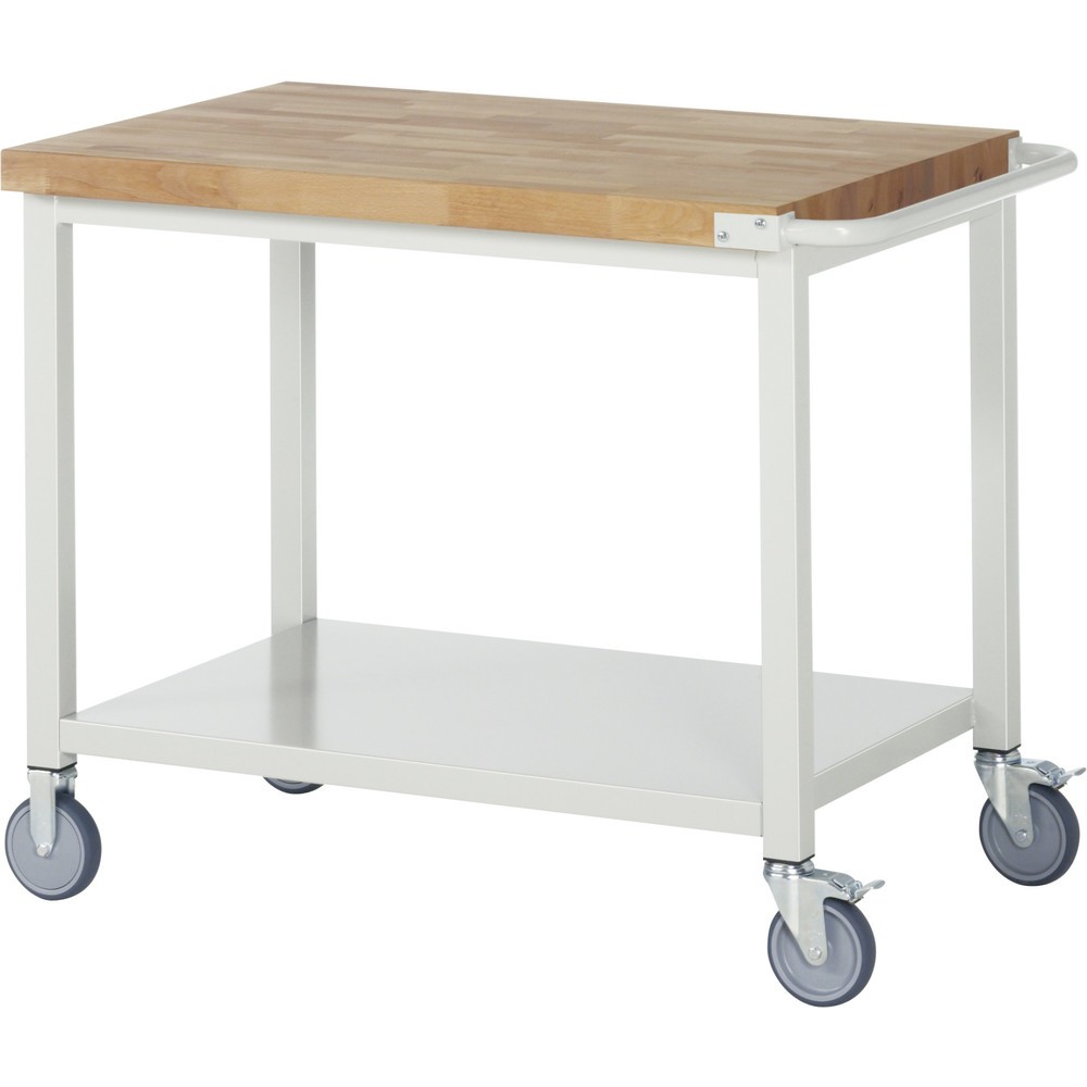 Imagen del producto: Banco de trabajo con ruedas RAU, serie 8000, H x A x F 880 x 1.000 x 700 mm, estante inferior