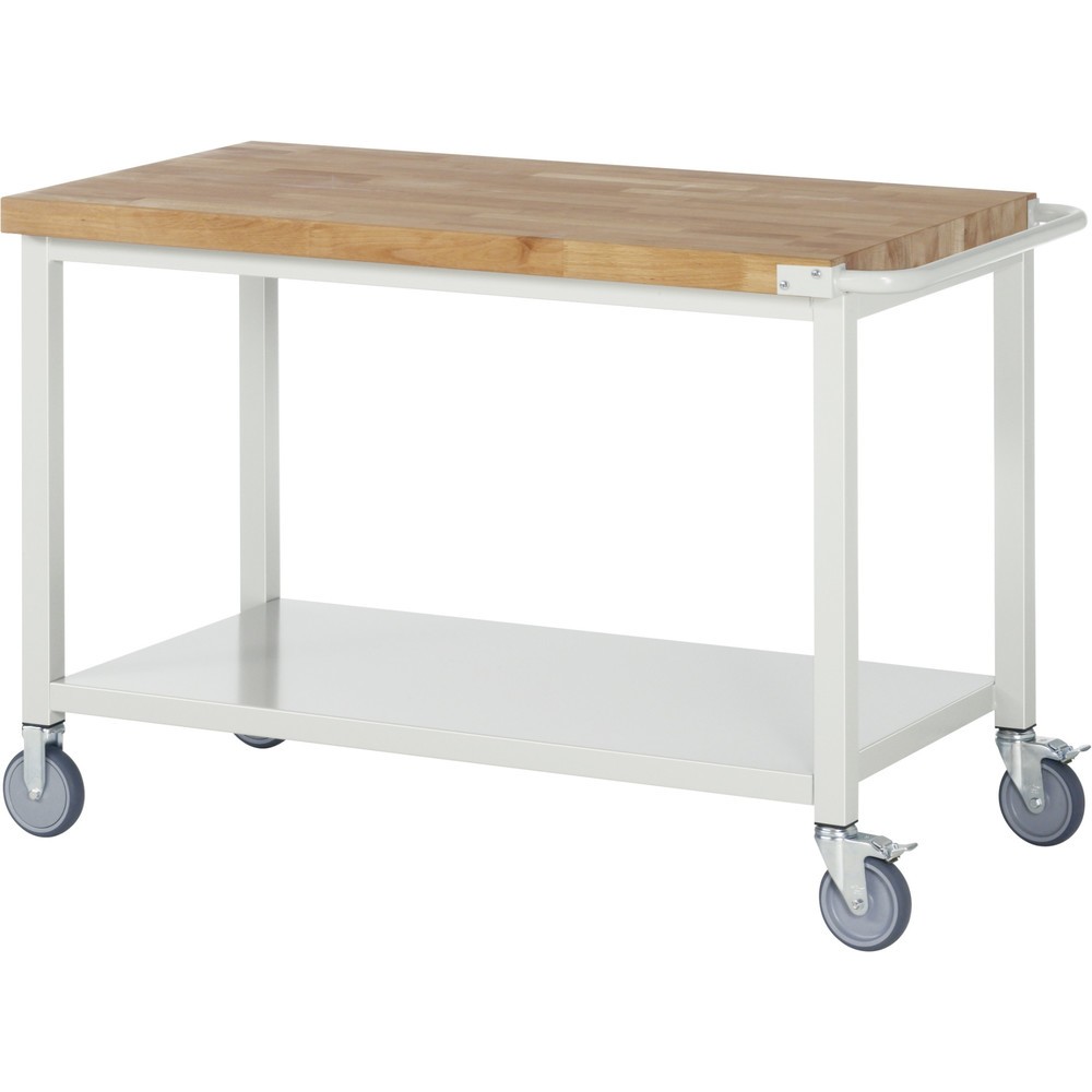 Número de imagen del producto 1: Banco de trabajo con ruedas RAU, serie 8000, H x A x F 880 x 1.250 x 700 mm, estante inferior