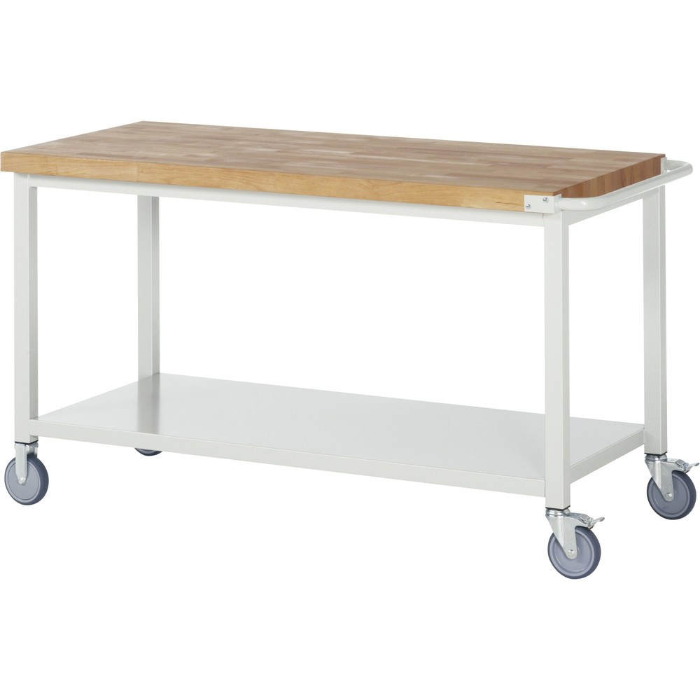 Número de imagen del producto 1: Banco de trabajo con ruedas RAU, serie 8000, H x A x F 880 x 1.500 x 700 mm, estante inferior