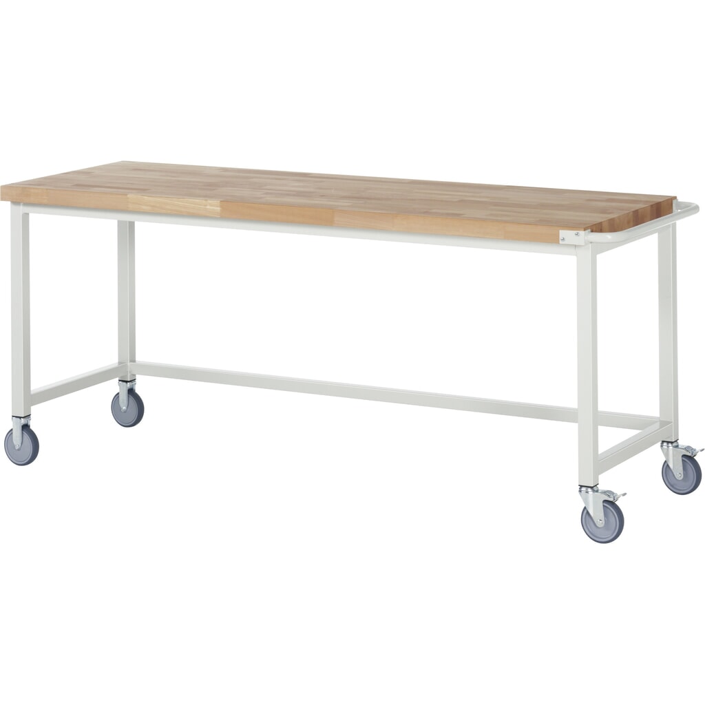 Banco de trabajo con ruedas RAU, serie 8000, H x A x F 880 x 2.000 x 700 mm Imagen del producto: Banco de trabajo con ruedas RAU, serie 8000, H x A x F 880 x 2.000 x 700 mm