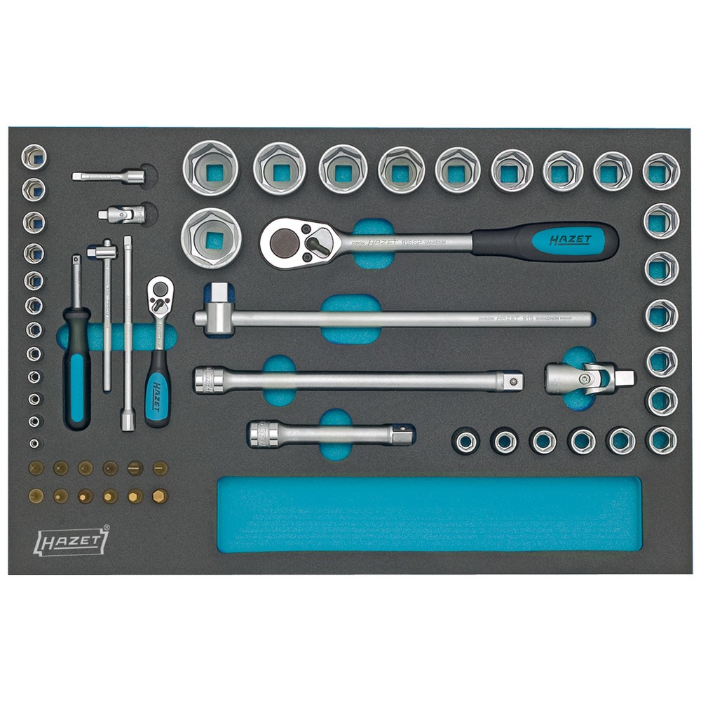 Número de imagen del producto 4: Banco de trabajo móvil HAZET®, 7 cajones, alto x ancho x profundidad 934 x 1.040 x 520 mm, herramientas inclusivo