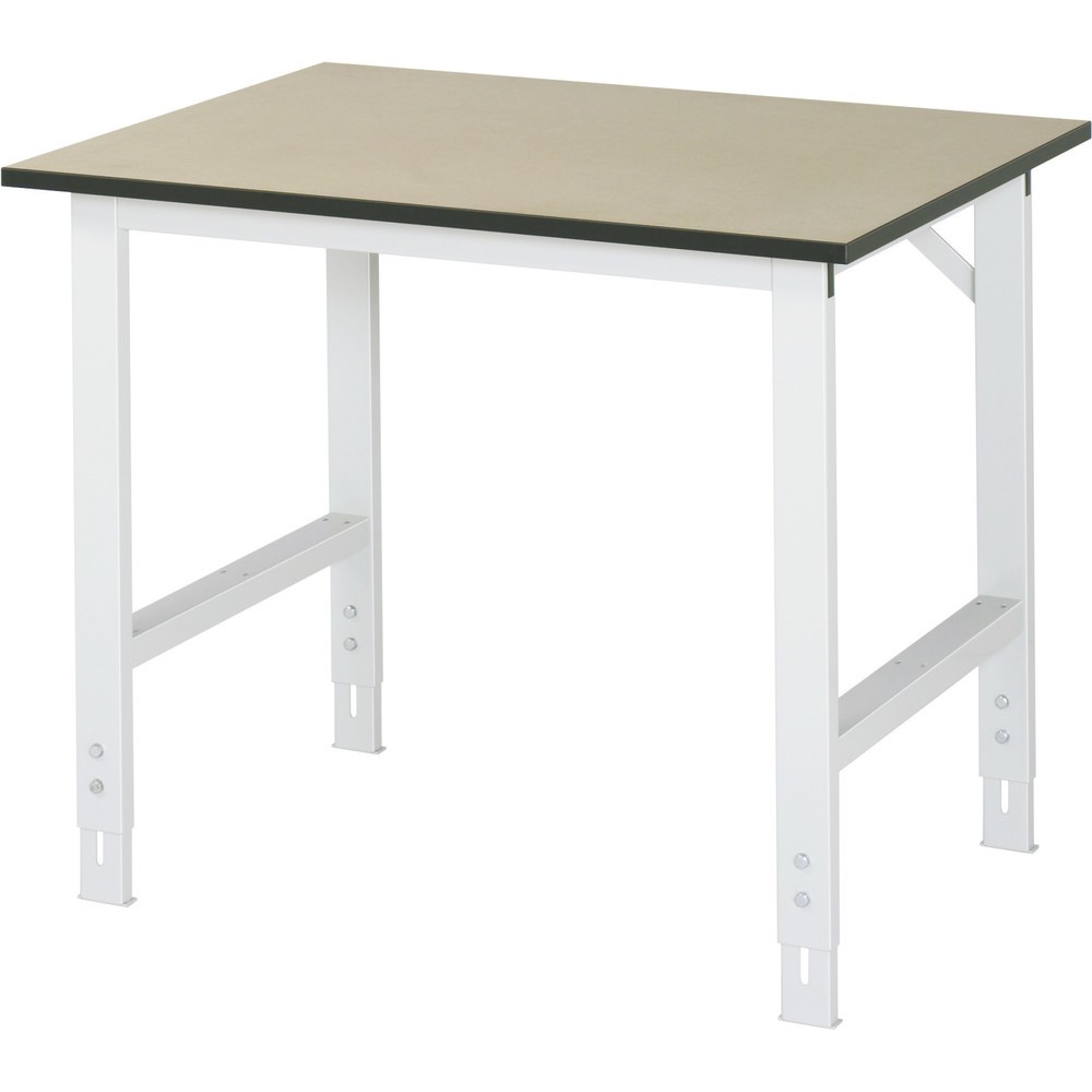 Imagen del producto: Mesa de trabajo RAU ajustable en altura, serie TOM, H x A x F 760-1.080 x 1.000 x 800 mm, tablero de trabajo MDF