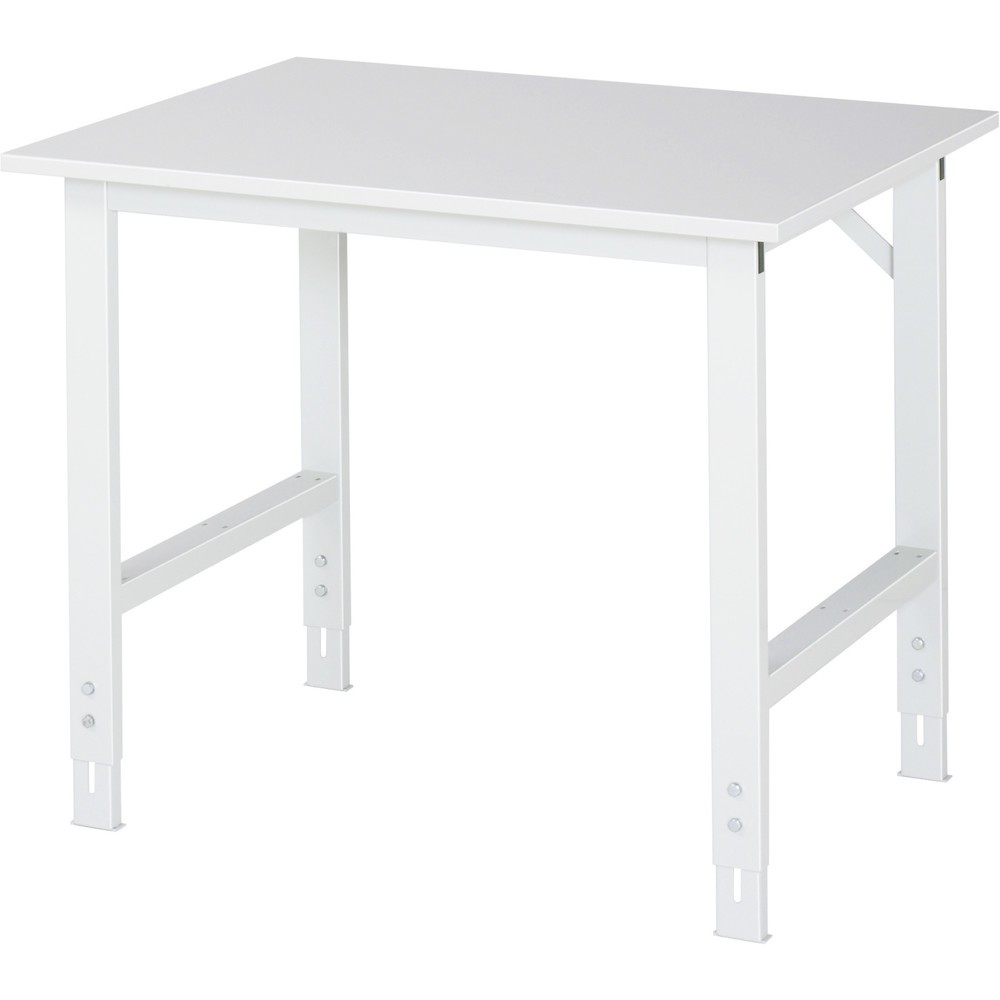 Número de imagen del producto 1: Mesa de trabajo RAU con ajuste de altura, serie TOM, H x A x F 760-1.080 x 1.000 x 800 mm, tablero de trabajo con revestimiento de melamina