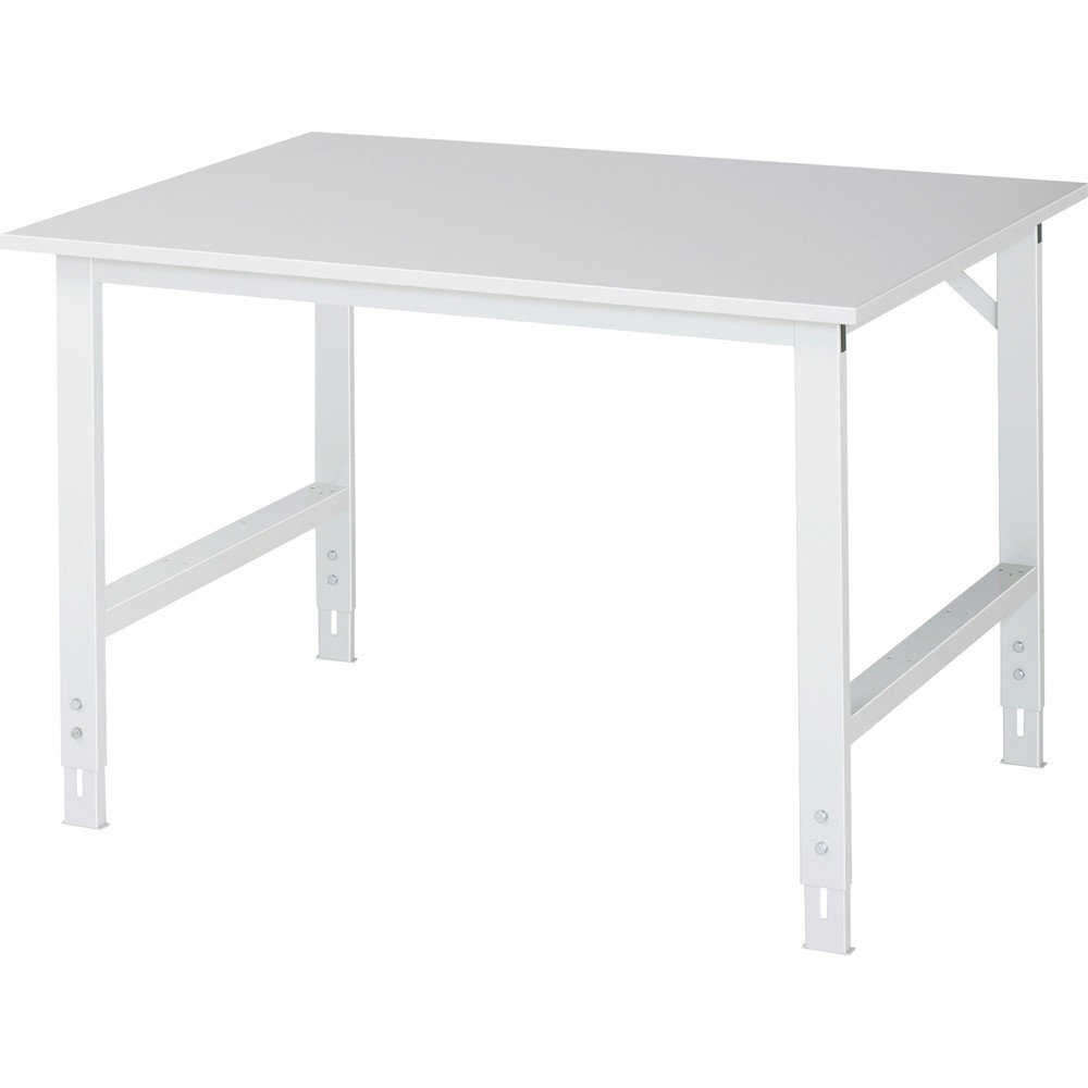 Imagen del producto: Mesa de trabajo RAU con ajuste de altura, serie TOM, H x A x F 760-1.080 x 1.250 x 1.000 mm, tablero de trabajo EGB con revestimiento de melamina