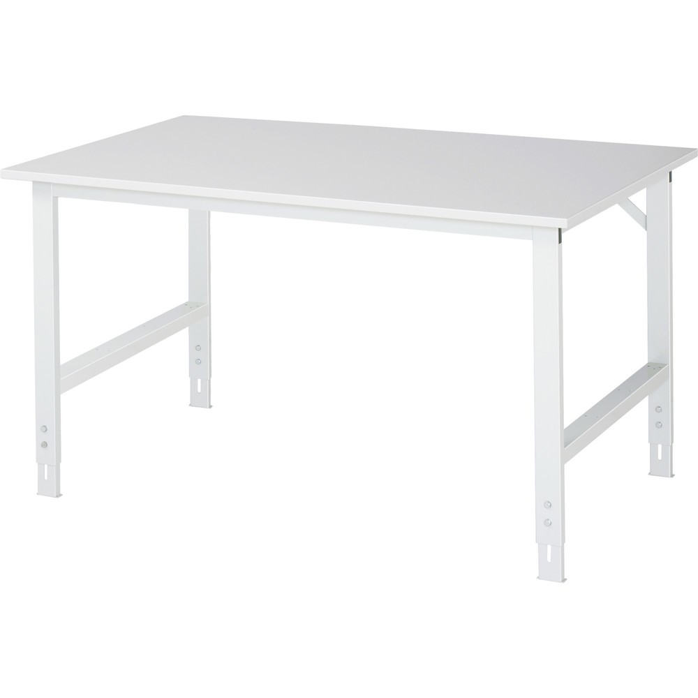 Imagen del producto: Mesa de trabajo RAU con ajuste de altura, serie TOM, H x A x F 760-1.080 x 1.500 x 1.000 mm, tablero de trabajo EGB con revestimiento de melamina