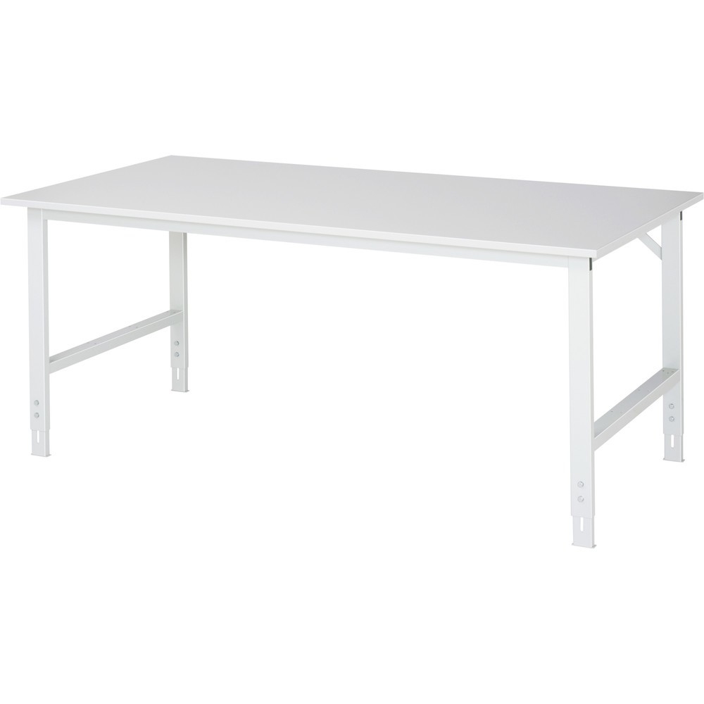 Número de imagen del producto 1: Mesa de trabajo RAU con ajuste de altura, serie TOM, H x A x F 760-1.080 x 2.000 x 1.000 mm, tablero de trabajo EGB con revestimiento de melamina