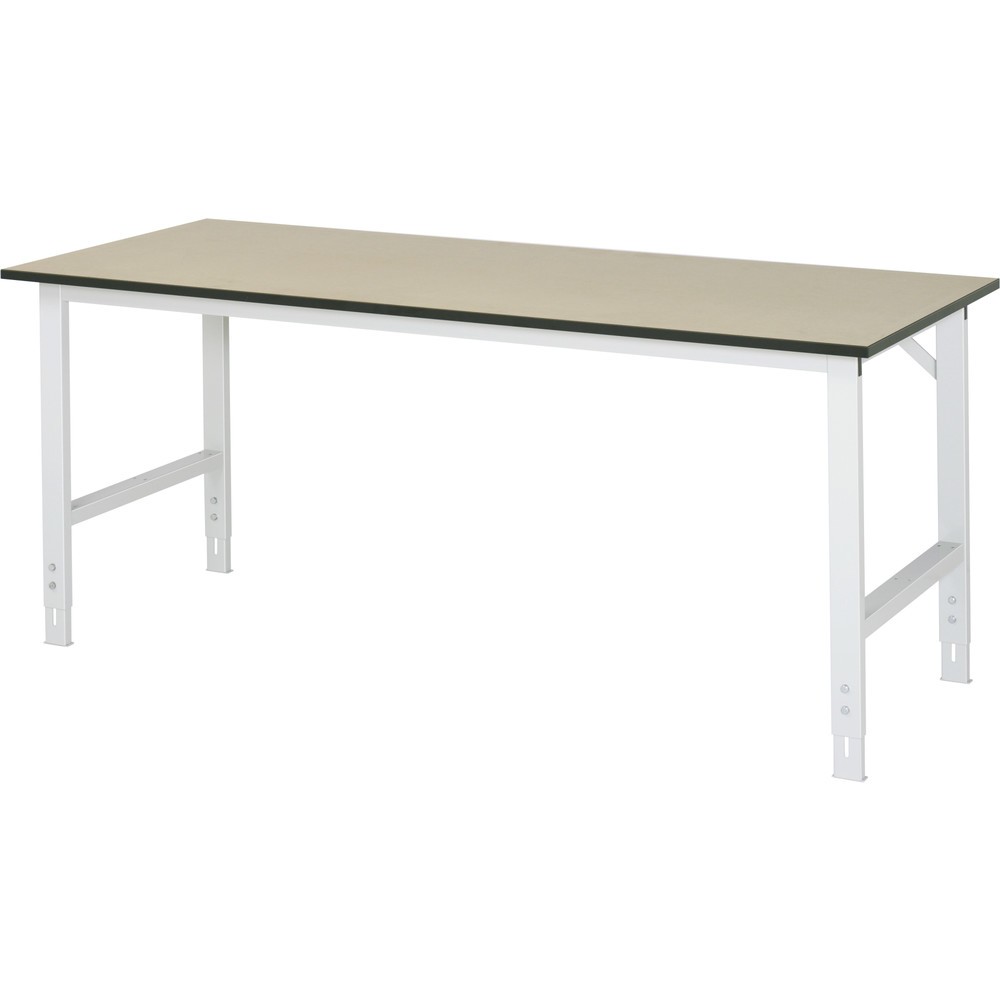 Imagen del producto: Mesa de trabajo RAU ajustable en altura, serie TOM, H x A x F 760-1.080 x 2.000 x 800 mm, tablero de trabajo MDF