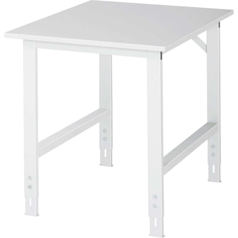 Imagen del producto: Mesa de trabajo RAU con ajuste de altura, serie TOM, H x A x F 760-1.080 x 750 x 1.000 mm, tablero de trabajo EGB con revestimiento de melamina