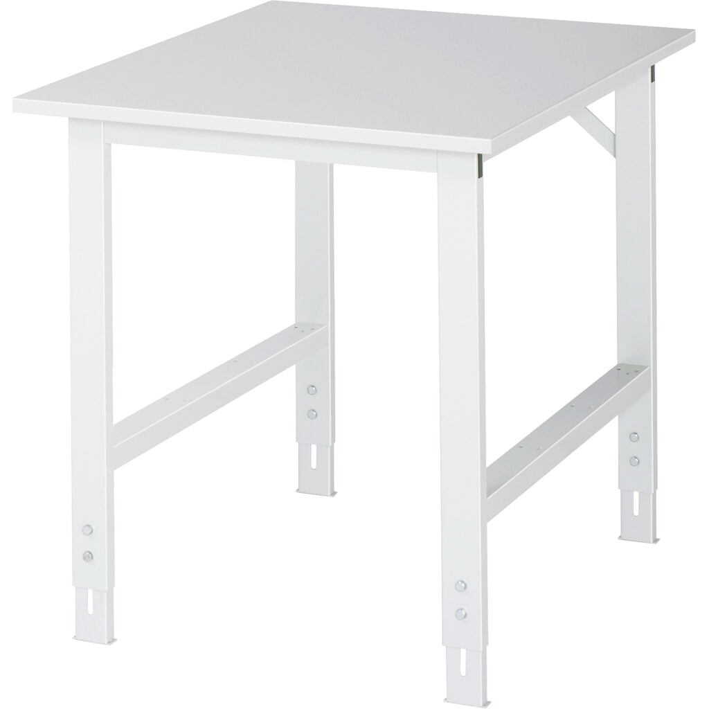 Imagen del producto: Mesa de trabajo RAU con ajuste de altura, serie TOM, H x A x F 760-1.080 x 750 x 1.000 mm, tablero de trabajo con revestimiento de melamina