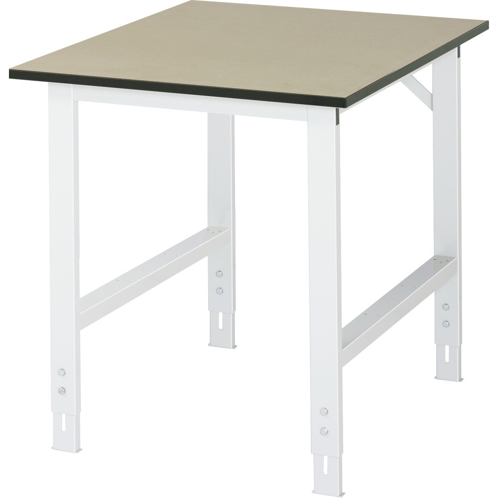 Imagen del producto: Mesa de trabajo RAU ajustable en altura, serie TOM, H x A x F 760-1.080 x 750 x 1.000 mm, tablero de trabajo MDF