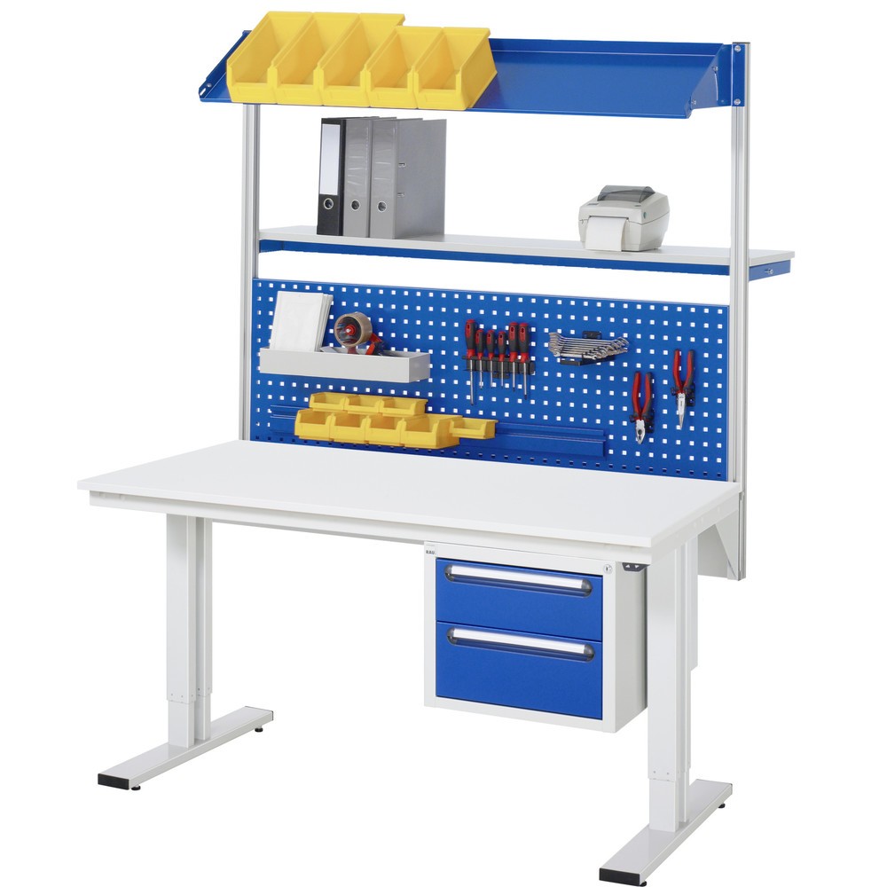 Número de imagen del producto 4: Banco de trabajo RAU con ajuste de altura eléctrico, serie adlatus 300, H x A x F 720-1.120 x 1.250 x 800 mm, tablero MDF
