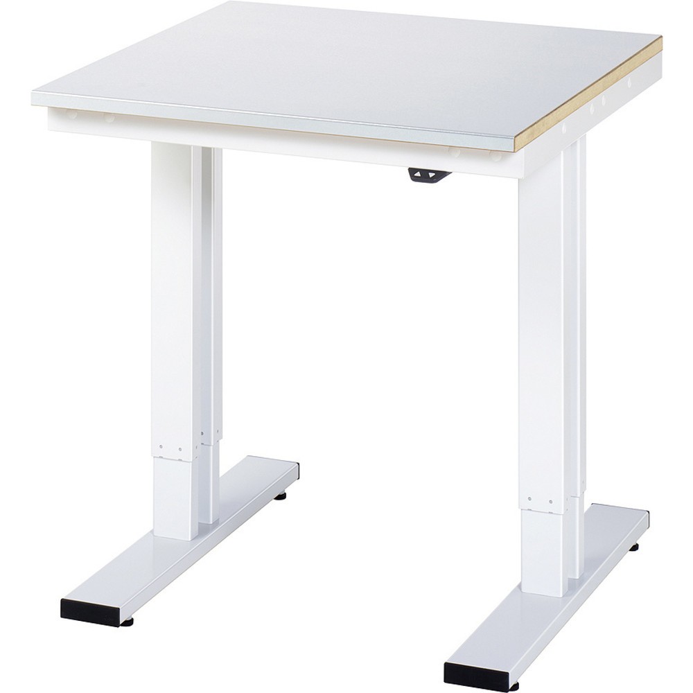 Imagen del producto: Banco de trabajo RAU con ajuste de altura eléctrico, serie adlatus 300, H x A x F 720-1.120 x 750 x 800 mm, tablero de trabajo con revestimiento de acero
