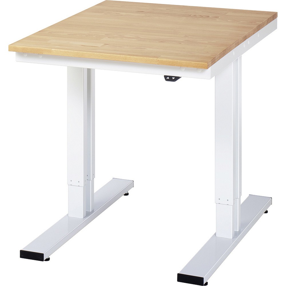 Imagen del producto: Banco de trabajo RAU con ajuste de altura eléctrico, serie adlatus 300, H x A x F 720-1.120 x 750 x 1.000 mm, tablero de trabajo de haya maciza
