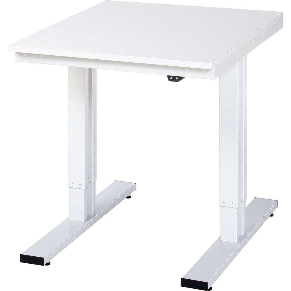 Imagen del producto: Banco de trabajo RAU con ajuste de altura eléctrico, serie adlatus 300, H x A x F 720-1.120 x 750 x 1.000 mm, tablero de trabajo EGB con revestimiento de melamina