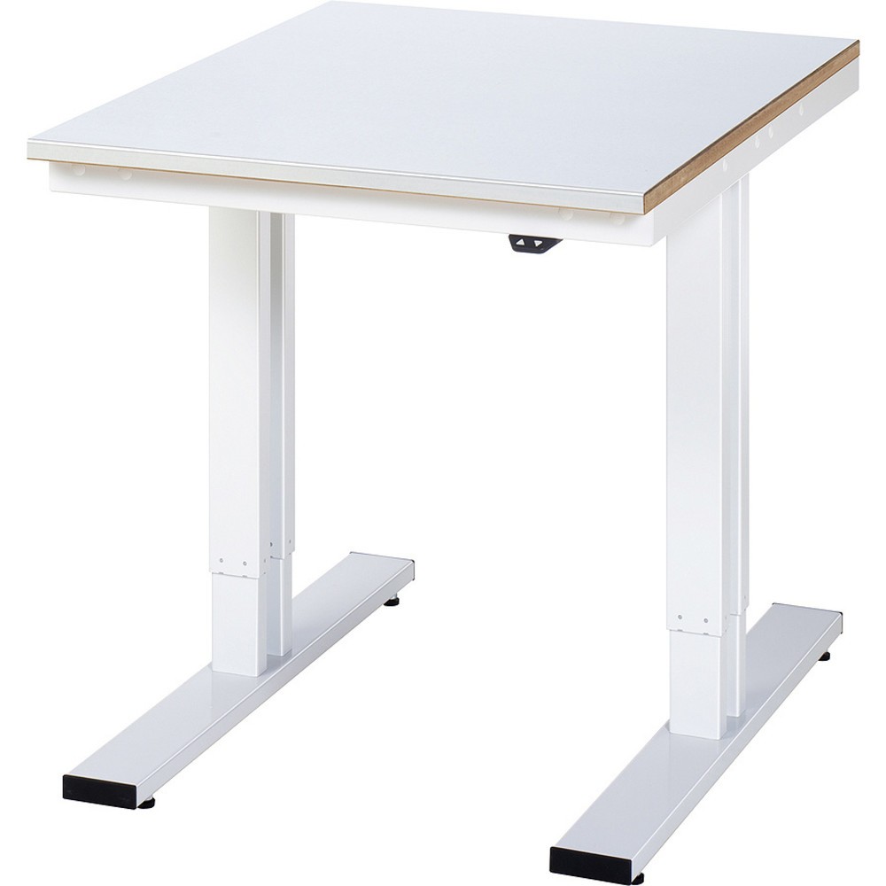 Imagen del producto: Banco de trabajo RAU con ajuste de altura eléctrico, serie adlatus 300, H x A x F 720-1.120 x 750 x 1.000 mm, tablero de trabajo con revestimiento de acero