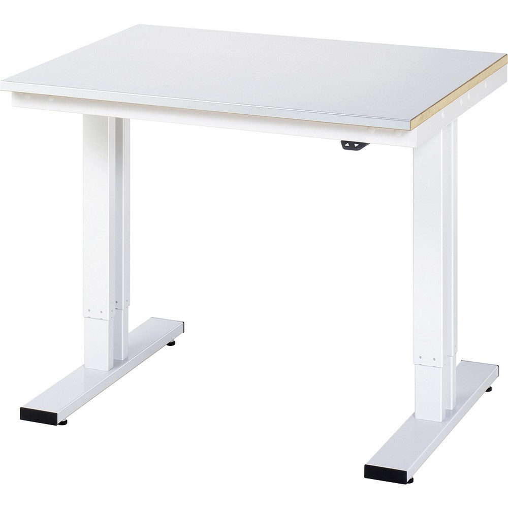 Imagen del producto: Banco de trabajo RAU con ajuste de altura eléctrico, serie adlatus 300, H x A x F 720-1.120 x 1.000 x 800 mm, tablero de trabajo con revestimiento de acero