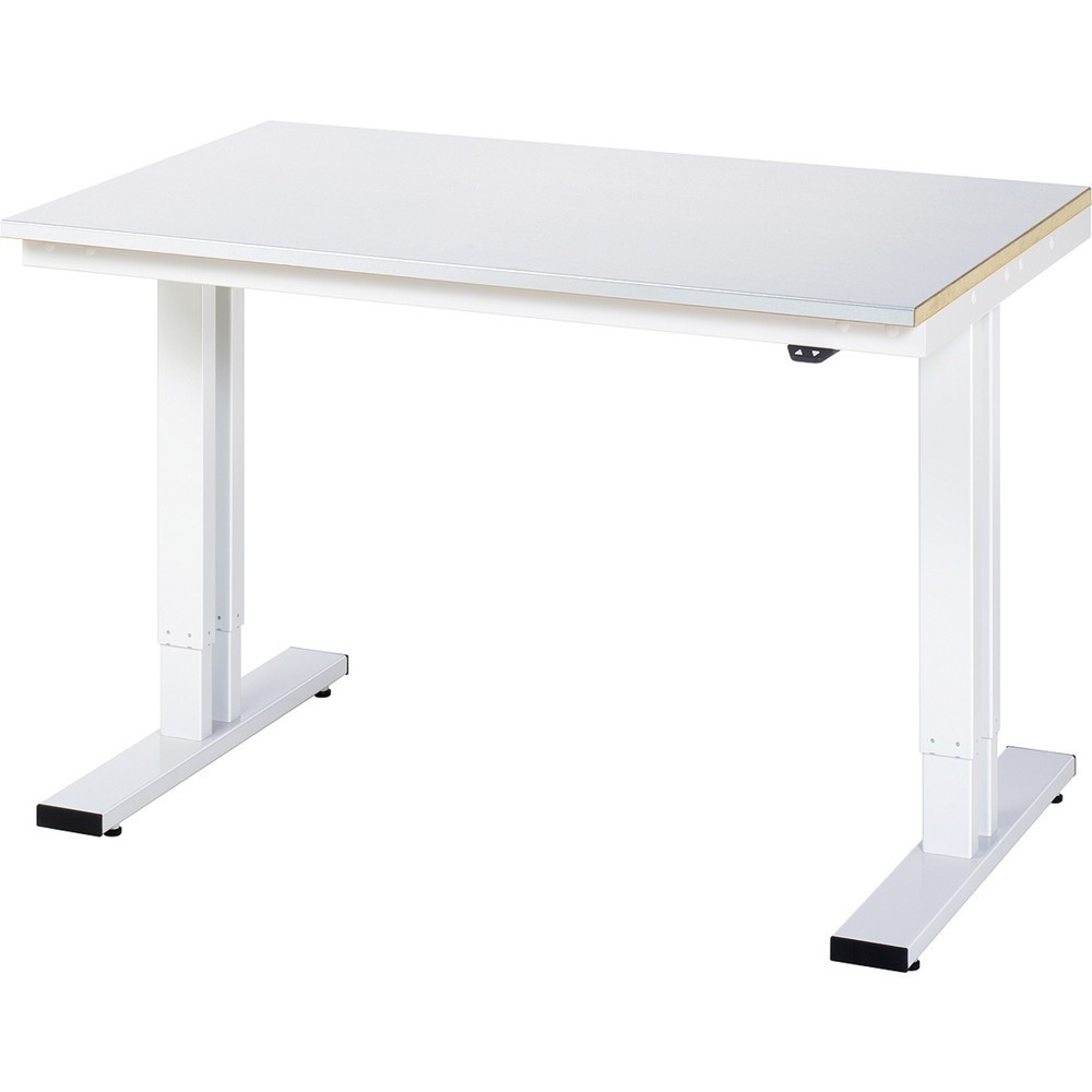 Imagen del producto: Banco de trabajo RAU con ajuste de altura eléctrico, serie adlatus 300, H x A x F 720-1.120 x 1.250 x 800 mm, tablero de trabajo con revestimiento de acero